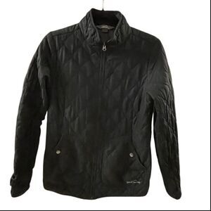 Eddie Bauer ~ Black lightweight puffer jacket ~ size S